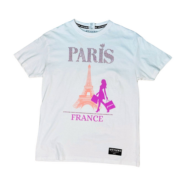 Paris Rhinestone Fusion T-shirt